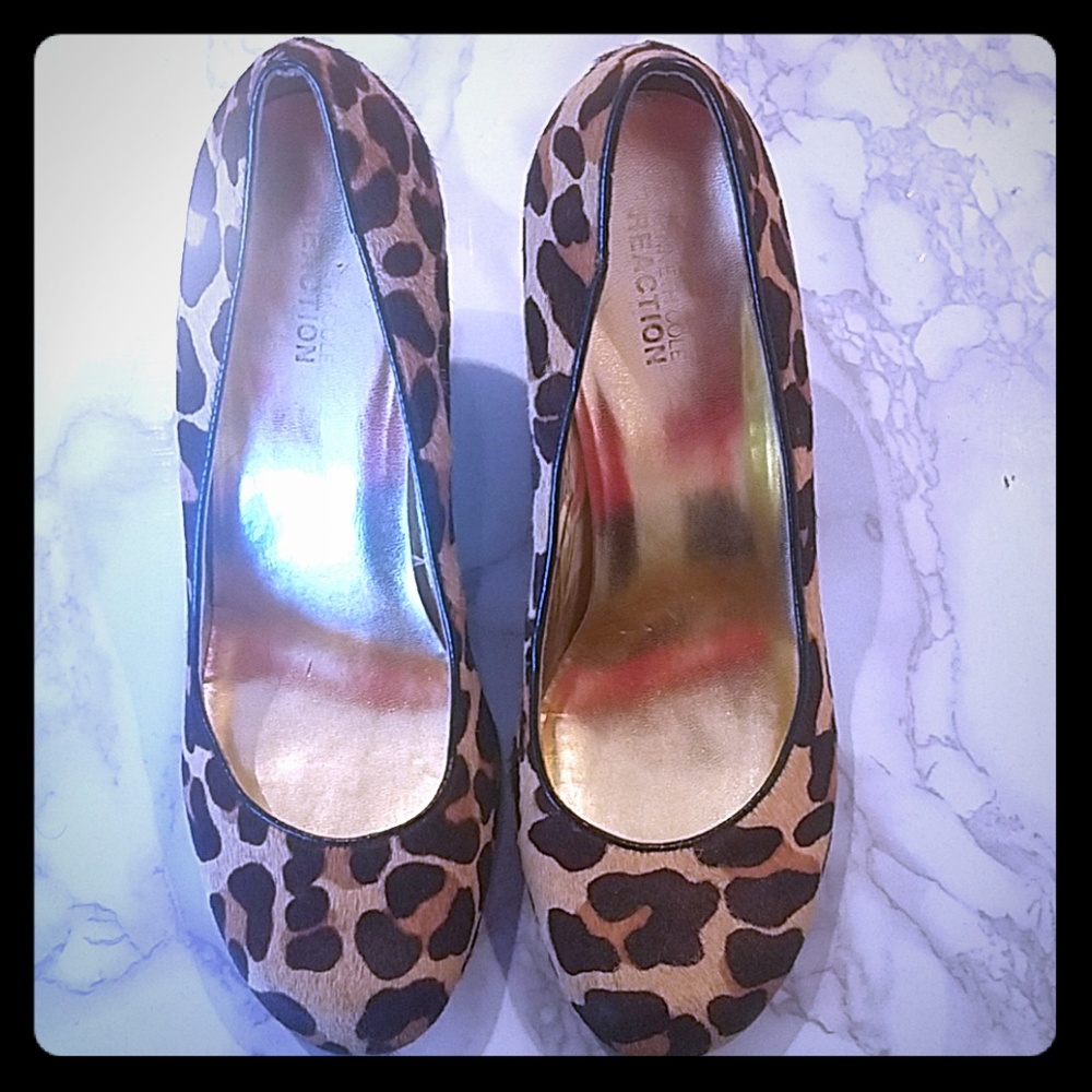 Like New Leopard🐆 Print Wedged Heels